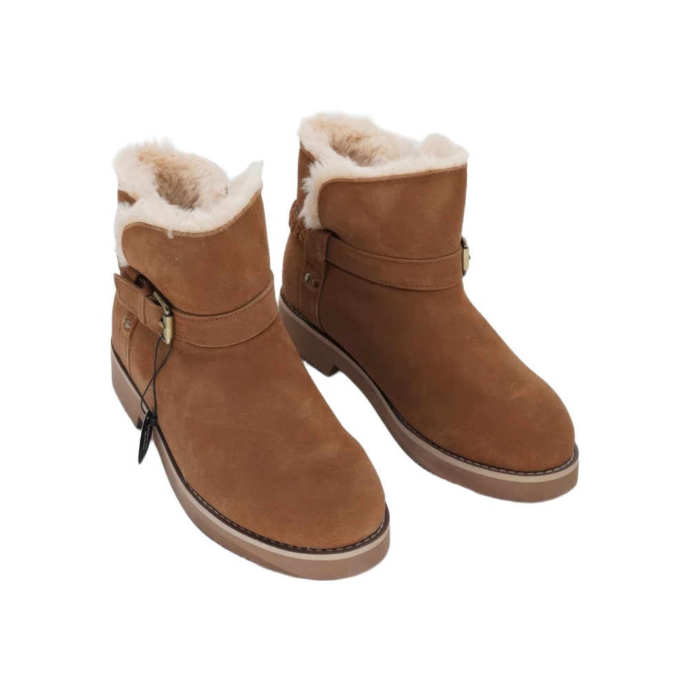 Style & Co Korri Womens Chestnut Faux Suede Ankle Boots Size 8